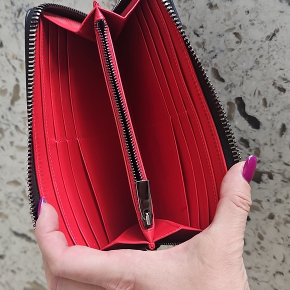 Christian Louboutin Black Wallet with Silver And Gold Studs - Picture 7 of 17
